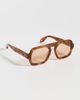 Elisa Johnson Elisa Johnson Jane Sunglasses Light Brown Tortoise One - 4