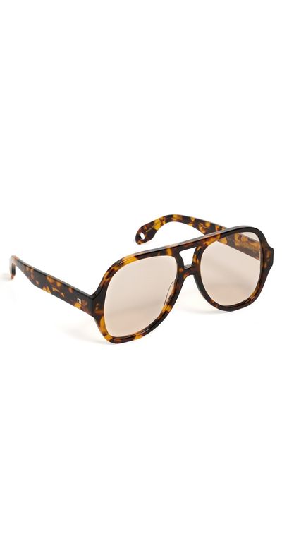 Elisa Johnson Elisa Johnson Maren Sunglasses Brown Tortoise One