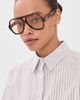 Elisa Johnson Elisa Johnson Maren Sunglasses Brown Tortoise One - 3