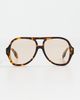 Elisa Johnson Elisa Johnson Maren Sunglasses Brown Tortoise One - 4