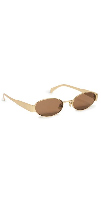 Elisa Johnson Elisa Johnson Pheobe Sunglasses Matte Gold One