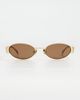 Elisa Johnson Elisa Johnson Pheobe Sunglasses Matte Gold One - 2