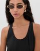 Elisa Johnson Elisa Johnson Pheobe Sunglasses Matte Gold One - 3