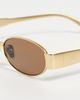 Elisa Johnson Elisa Johnson Pheobe Sunglasses Matte Gold One - 5