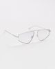 Elisa Johnson Elisa Johnson Riley Glasses Silver Metal Purple Lens One - 4