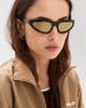 Elisa Johnson Elisa Johnson Sham Sunglasses Brown Tort Gold Mirror Lens One - 3