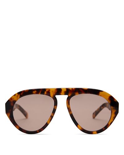 Elisa Johnson Elisa Johnson Val Aviator Sunglasses, 50mm