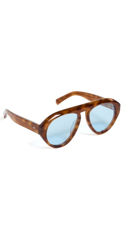 Elisa Johnson Elisa Johnson Val Sunglasses Light Brown Tortoise One