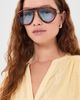 Elisa Johnson Elisa Johnson Val Sunglasses Light Brown Tortoise One - 3