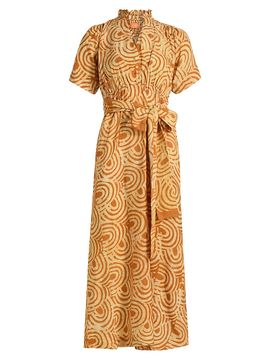 Elisamama Women's Kayin Printed Midi-Shirtdress