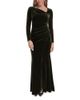 Eliza J Eliza J Asymmetric Velvet Gown - 1