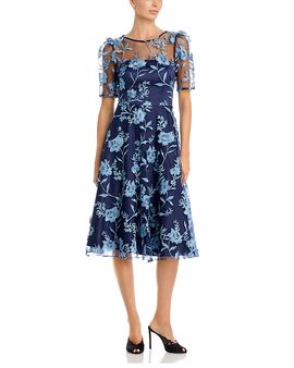 dress the population anabel sweetheart embroidered gown Dress The Population Anabel Gown - Black main image 0
