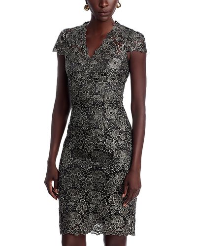 Eliza J Eliza J Cap Sleeve Lace Sheath Dress
