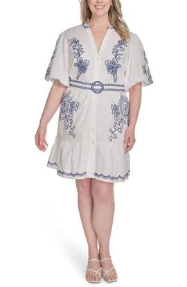 cheap blue jean dresses Chouyatou Denim Dress for Women Ruffle Adjustable Strap Sleeveless Bac –  CHOUYATOU main image 0
