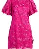 Eliza J Eliza J Embroidered Puff Sleeve Shift Minidress - 2