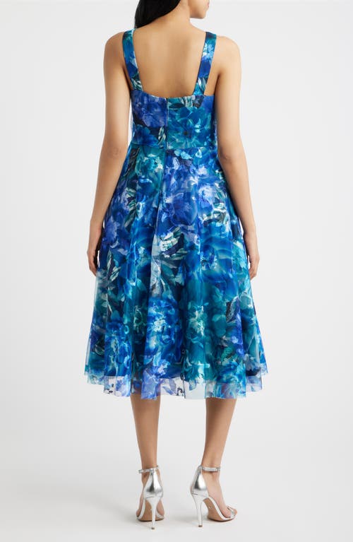 Eliza J Eliza J Embroidered Sleeveless Fit & Flare Cocktail Dress