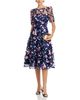 Eliza J Eliza J Floral Elbow Sleeve Short Dress - 2