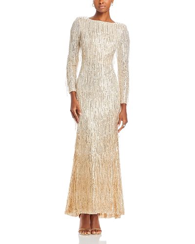 Eliza J - Fringe Sequin Gown