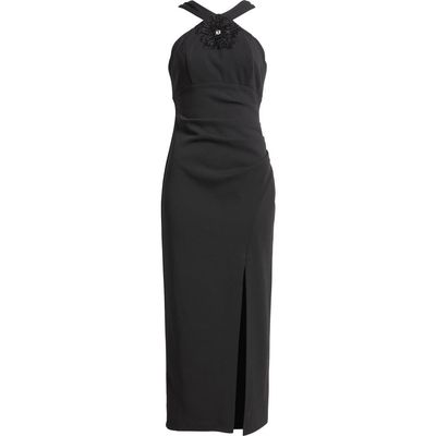 Eliza J Eliza J Halter Neck Ruched Cocktail Dress