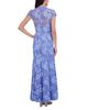 Eliza J Eliza J Illusion Neck Cap Sleeve Gown - 4