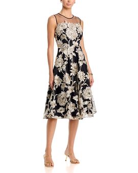 Eliza J Eliza J Lace Sleeveless Midi Dress