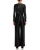 Eliza J Eliza J Long Sleeve Sequin Jumpsuit - 4