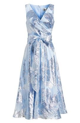 mermaid sparkle dress Exquisite Long Blue Mermaid Glitter Strapless Corset Prom Dress with Slit main image 0