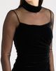 Eliza J Eliza J Mock Neck Long Sleeve Mixed Media Gown - 4