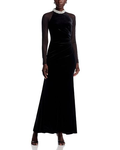 sans souci black lace dress Shani Double Ruffle Lace Dress - Black main image 1