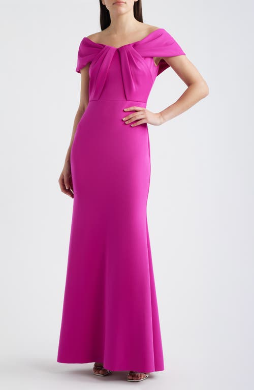 Eliza J Eliza J Pleated Off the Shoulder Mermaid Gown
