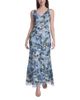Eliza J Eliza J Printed V Neck Mermaid Gown - 1