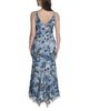 Eliza J Eliza J Printed V Neck Mermaid Gown - 4