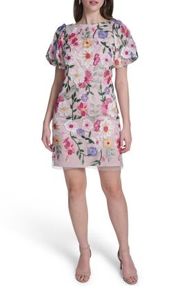 Eliza J Eliza J Puff Sleeve Floral Shift Dress