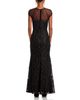 Eliza J Eliza J Raglan Cap Sleeve Shirred Illusion Neck Mermaid Gown - 4