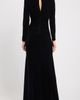 Eliza J Eliza J Rhinestone Detail Long Sleeve Velvet Gown - 2