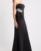 Eliza J Eliza J Rhinestone Ruffle Detail Sweetheart Strapless Gown - 4