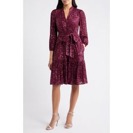 Eliza J - Social Sequins Long Sleeve Dress