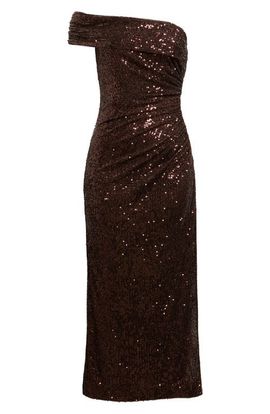 Eliza J Eliza J Sequin Ruched Gown