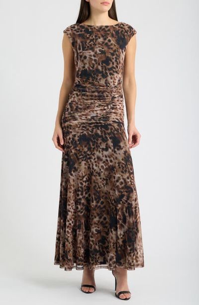 Eliza J Eliza J Shirred Side Midi Dress