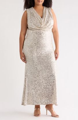 Eliza J Eliza J Sleeveless Sequin Gown