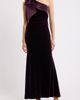 Eliza J Eliza J Velvet & Satin One-Shoulder Gown - 1