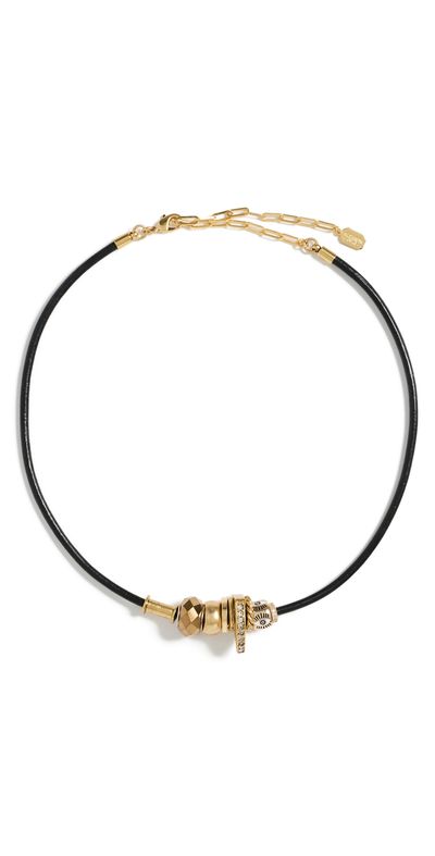 Elizabeth Cole Elizabeth Cole Destria Necklace Black One