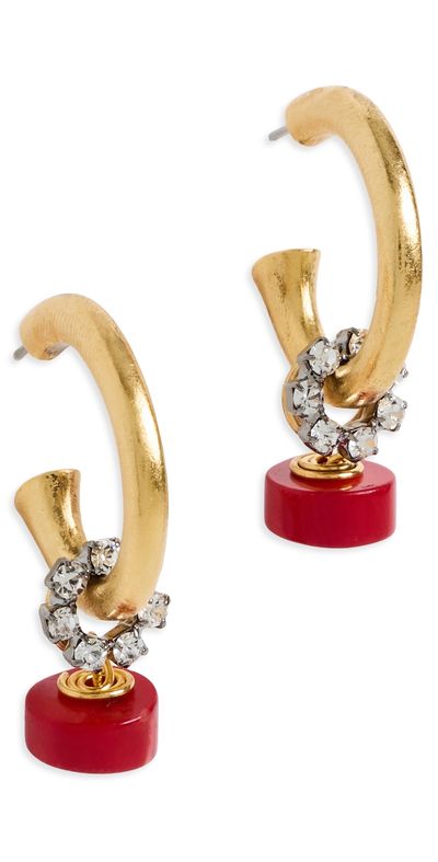 Elizabeth Cole Elizabeth Cole Effie Earrings Coral One