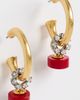 Elizabeth Cole Elizabeth Cole Effie Earrings Coral One - 2