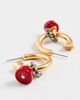 Elizabeth Cole Elizabeth Cole Effie Earrings Coral One - 4