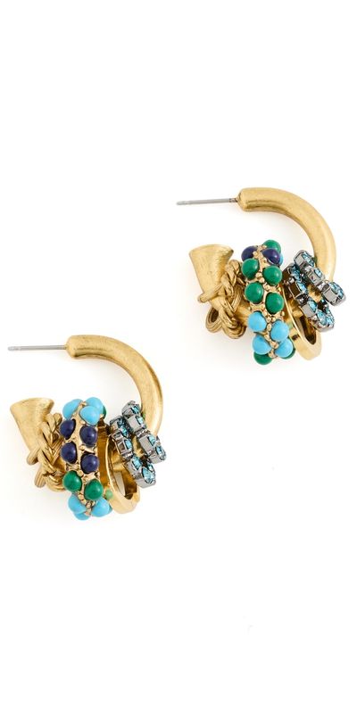 Elizabeth Cole Elizabeth Cole Enna Earrings Green Turquoise One
