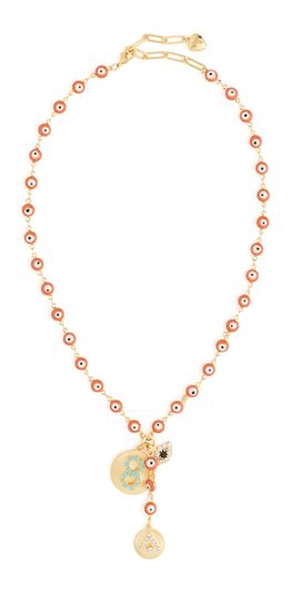 Elizabeth Cole Elizabeth Cole Galia Necklace Orange One