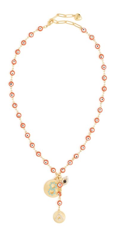 Elizabeth Cole Elizabeth Cole Galia Necklace Orange One