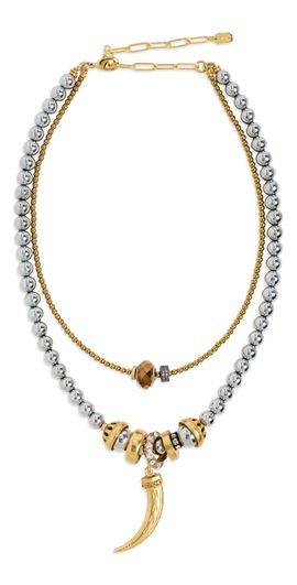 Elizabeth Cole Elizabeth Cole Hilda Necklace Crystal One