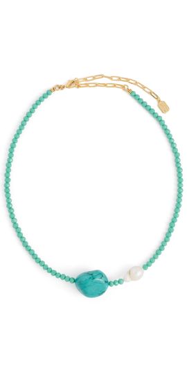 Elizabeth Cole Elizabeth Cole Meiko Necklace Turquoise One